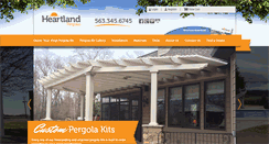 Desktop Screenshot of heartlandpergolas.com